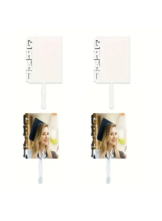 6 إطارات صور تخرج مقاس 6.93x10.63 بوصة، إطارات خشبية للديكور DIY بنقل الحرارة والتسامي للحفلات - Image 2