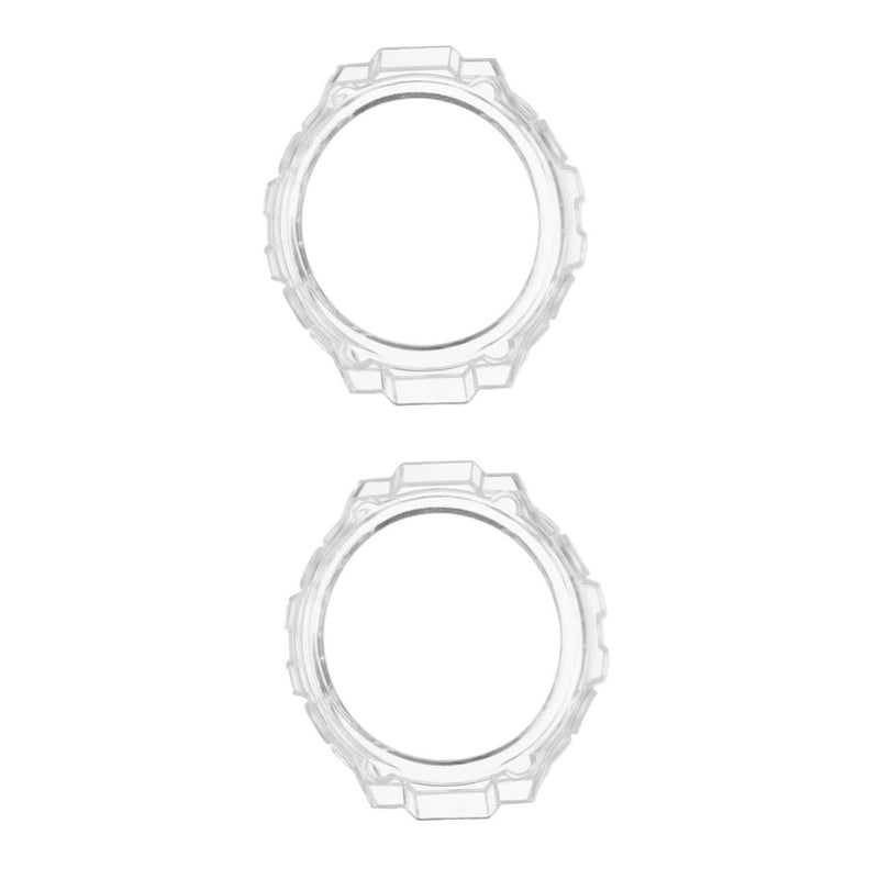 Full Coverage Protective Case For Watch TPU Film White 2pcs 6X5 3CM - Image 1