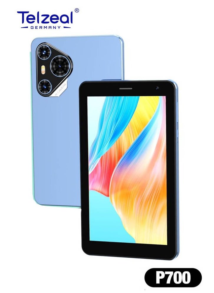 Telzeal Telzeal P700 5G 7 Inch Android Tablet with Dual SIM 6GB RAM 256GB ROM and 3000 mAh Battery Blue  - Image 2