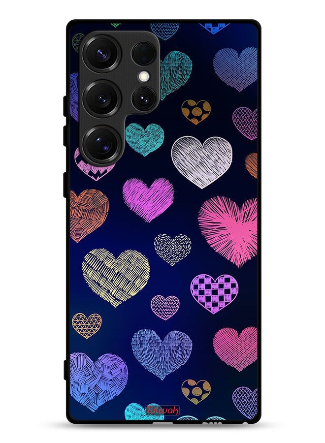 Tolwak غطاء حماية لجهاز سامسونج جالكسي S25 ألترا بنمط قلوب دهاجا - Image 1