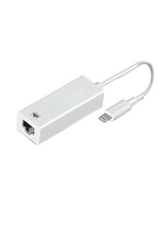 Lightning to Ethernet Adapter, RJ45 LAN Network Cable with 8-Pin Connector for iPhone 13/12/11/XS/XR/X/8/7, iPad, iPod - Plug and Play, 100Mbps Support, MFi Certified