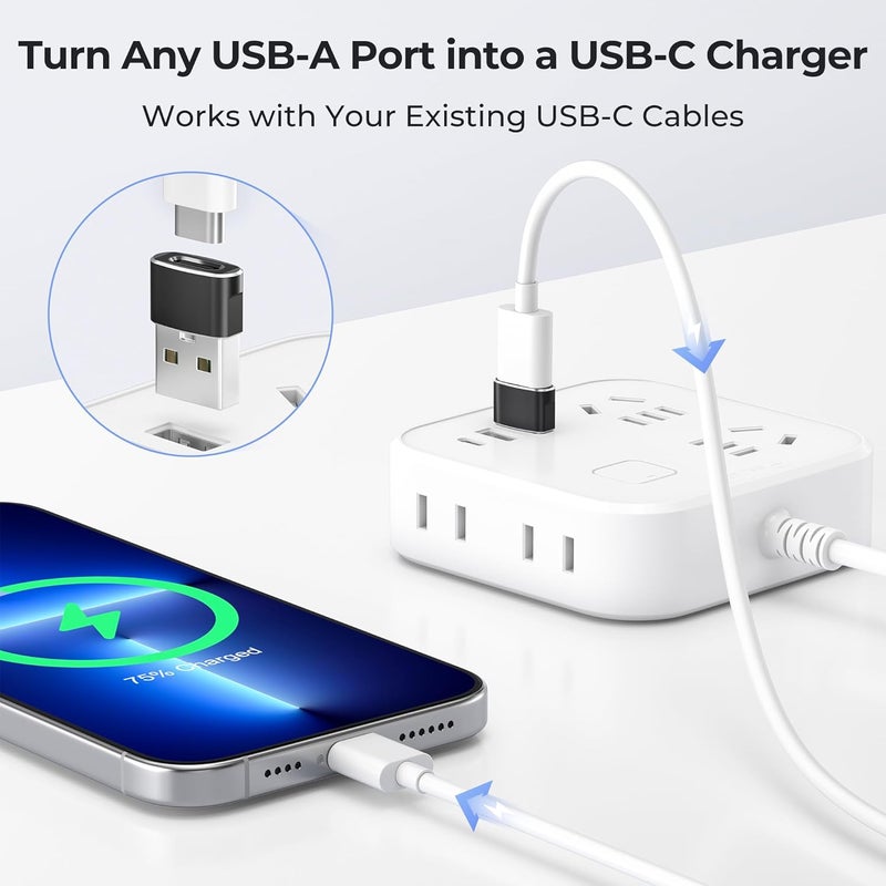 Basesailor USB to USB C Adapter 3 Pack,Type C Female to USB A Male Cable Converter for MacBook Pro,iMac,PC,Laptop,Computer,Samsung Galaxy Note 20 S20 S21 S22 S23,Google Pixel 5 4 4A 3 3A 2 XL,OTG - Image 2