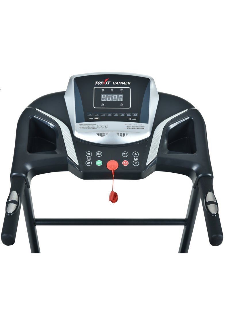 Topfit Hammer MT-333MS Foldable Treadmill – 2.25HP Motor, Massage Belt, Sit-Up Bench,  Easy Storage & DIY Installation  - Image 2