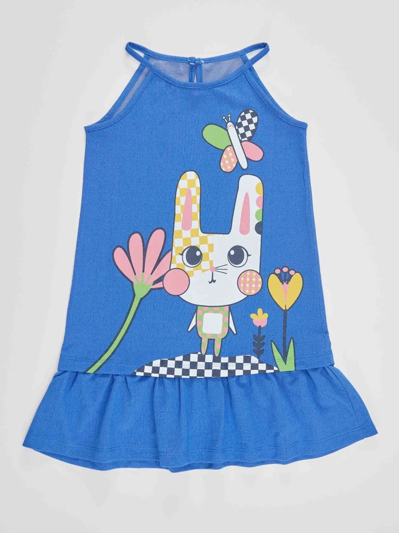 Denokids Bunny Graphic Dress