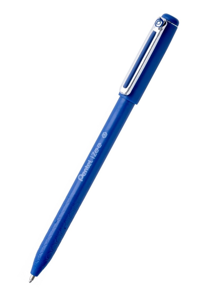 Pentel 4-Piece Izee Ballpoint Pen 0.7mm Tip Blue Ink - Image 2