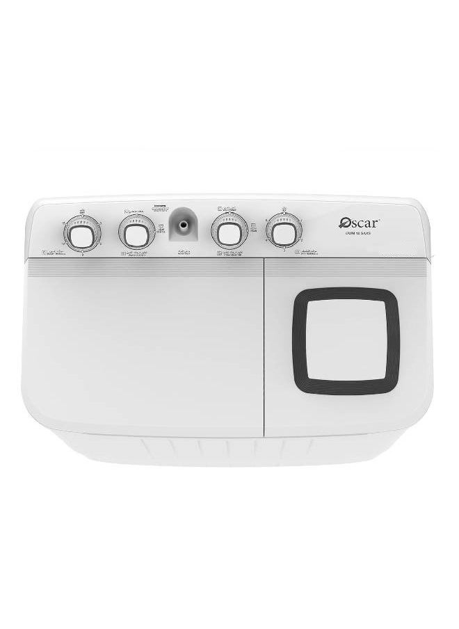 Oscar - Twin Tub Washing Machine - 12 kg - White - OWM12SAXS - Image 1