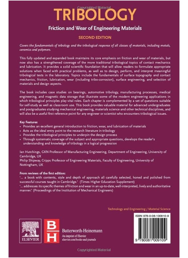 Tribology: Friction and Wear of Engineering Materials