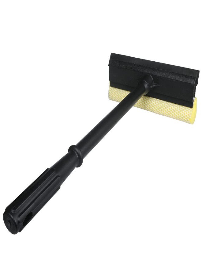 MuLing Window Squeegee Cleaning Tool 2 in 1 Window Cleaning Car Squeegee Windshield Cleaning Sponge and Rubber Squeegee,Yellow - Image 1