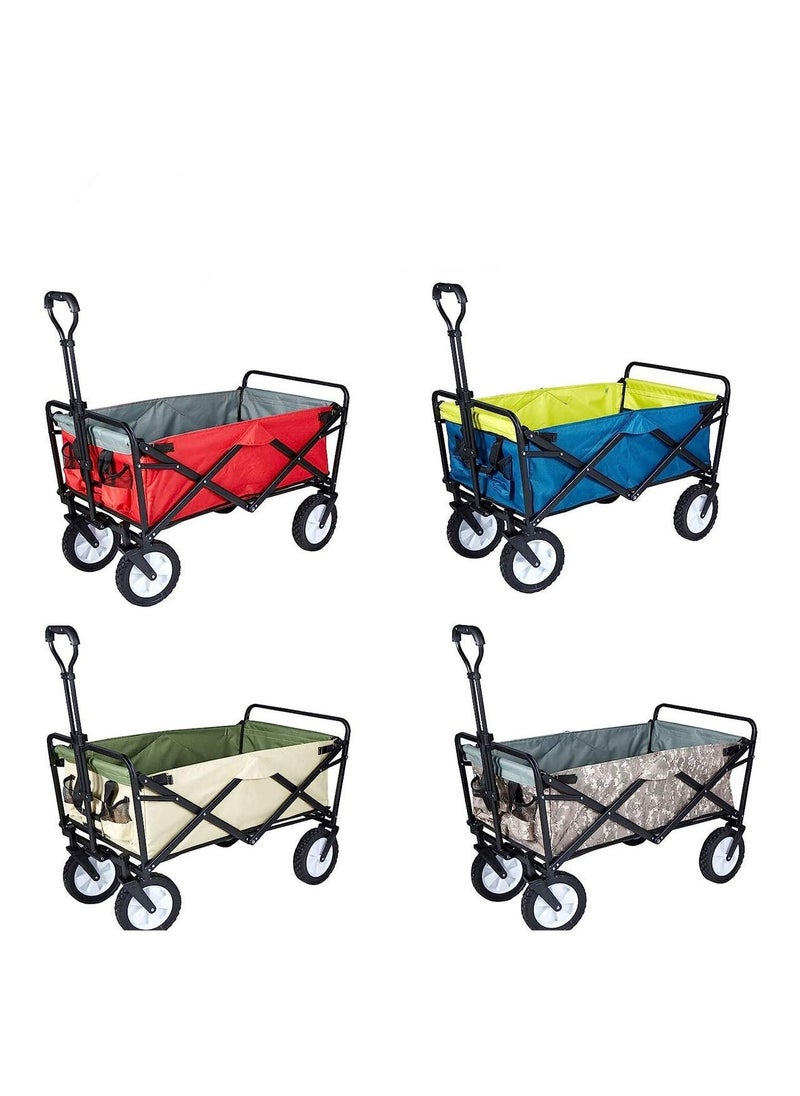 Outdoor Four-Wheel Cart Folding Shopping Cart