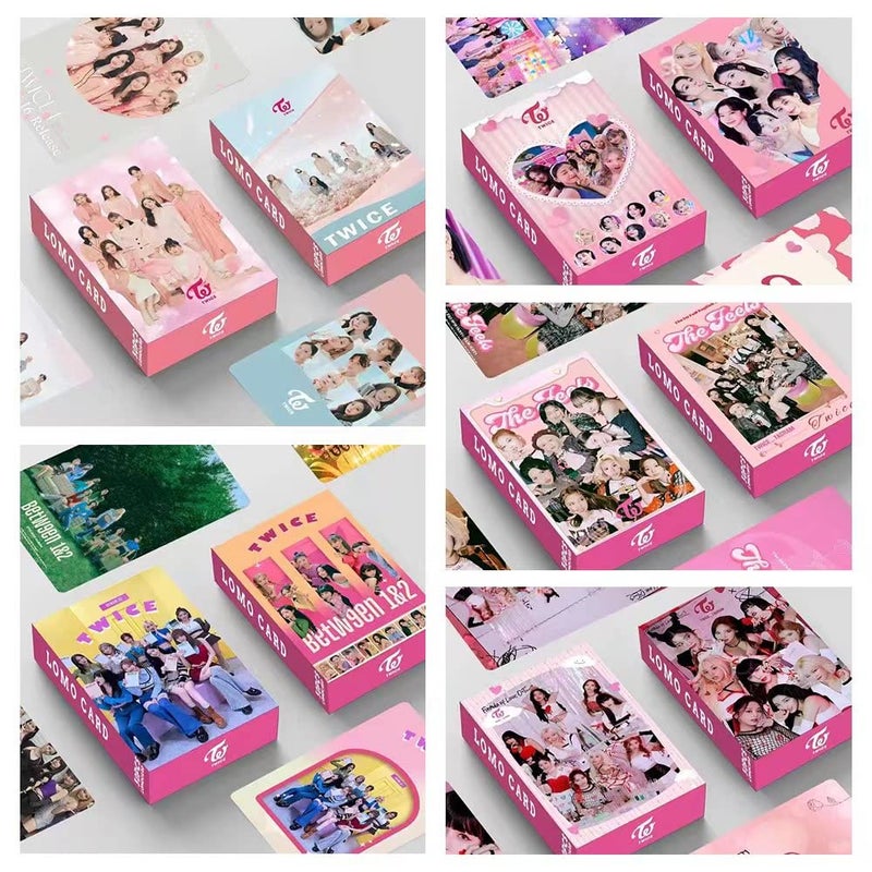 HOMRAA 5 Pack/150 Pcs Twice Lomo Card Kpop Photocards Greeting Card with Postcards Box - Image 2