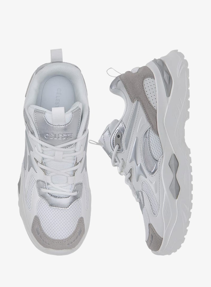 سيليست سنيكرز نسائي بأربطة وتفاصيل متباينة - Image 3