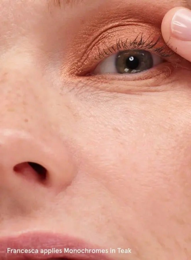 جلوسير أكثر لمعانًا  لوحة ظلال العيون الأساسية أحادية اللون، خشب الساج - مجموعة من ثلاث قطع - Image 2