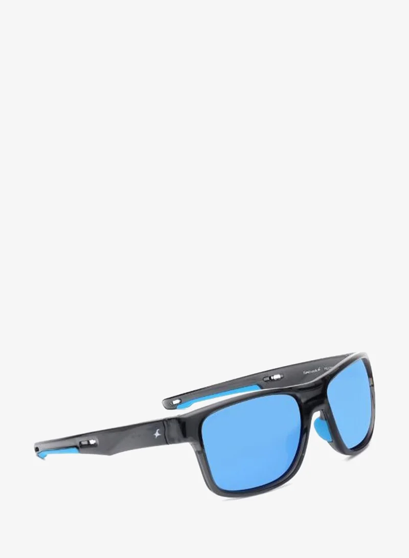 fastrack Polarized Sunglasses Grey Frame Smoke Mirror Lens 57mm  - P542BL1PV