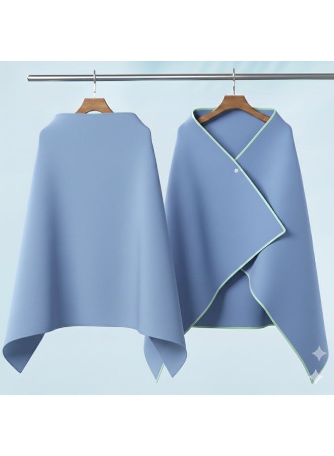 diu toyz Swimming Towel Quick Dry Beach Towel Lightweight Gym Towel (Blue) 130X80 CM - Image 4