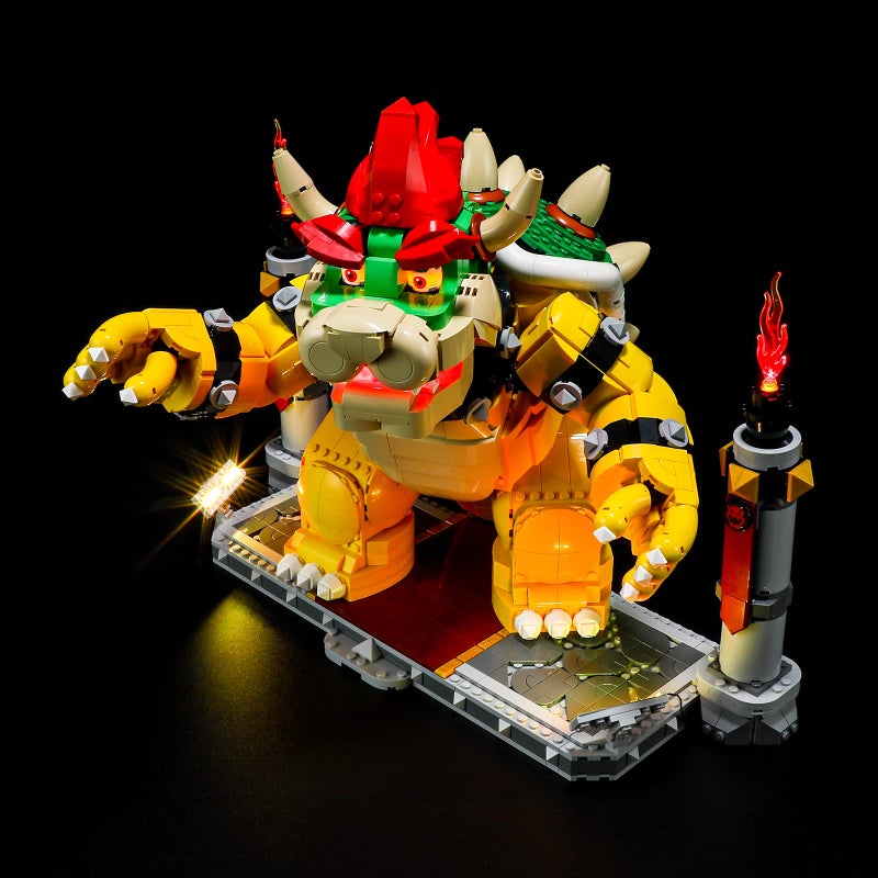 بريكسماكس مجموعة الإضاءة LED Briksmax لـ LEGO-71411 The Mighty Bowser- متوافقة مع طراز Lego Super Mario Building- لا تشمل مجموعة LEGO - Image 4