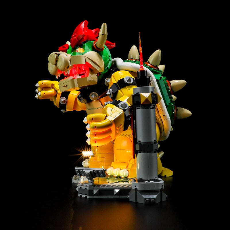 بريكسماكس مجموعة الإضاءة LED Briksmax لـ LEGO-71411 The Mighty Bowser- متوافقة مع طراز Lego Super Mario Building- لا تشمل مجموعة LEGO - Image 5