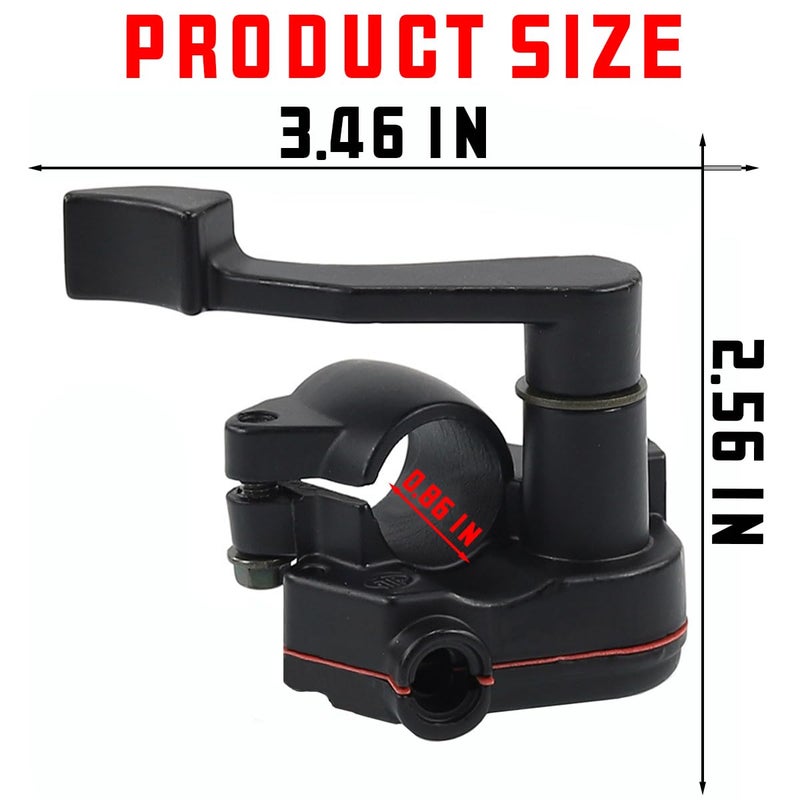 zipelo Thumb Throttle Cable, 7/8'' 22mm Accelerator Control Handle Assembly, Aluminum Motorcycle Accessories Replacement for 50cc 70cc 90cc 110cc 125cc 250cc ATV Quad Go Kart Pit Bike - Image 2