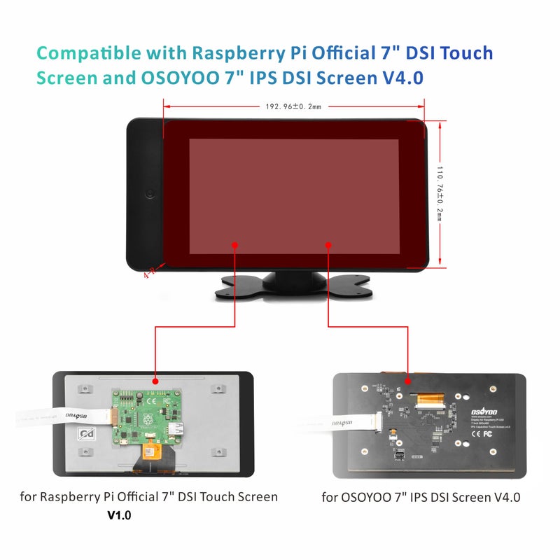 OSOYOO PiStudio Case for Raspberry Pi 7inch Touch Screen V1 and OSOYOO 7inch IPS DSI Screen V4.0 - Image 5