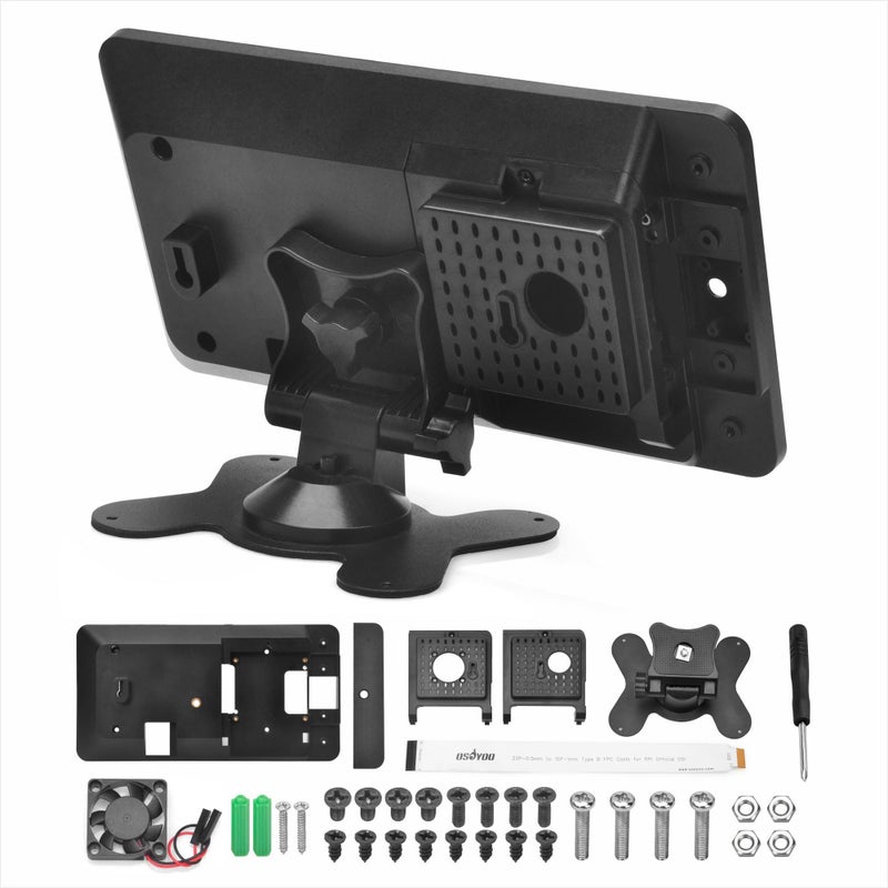 OSOYOO PiStudio Case for Raspberry Pi 7inch Touch Screen V1 and OSOYOO 7inch IPS DSI Screen V4.0 - Image 1