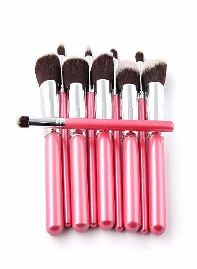 AVTY Professional Makeup Brush Set with Makeup Sponge - 10pcs Brushes + 2pc Sponge - Perfect for Foundation, Eyeliner & Eyeshadow Application - Image 5