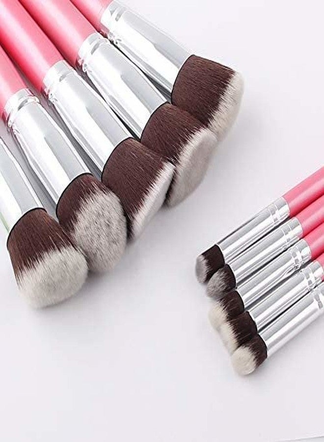 AVTY Professional Makeup Brush Set with Makeup Sponge - 10pcs Brushes + 2pc Sponge - Perfect for Foundation, Eyeliner & Eyeshadow Application - Image 2