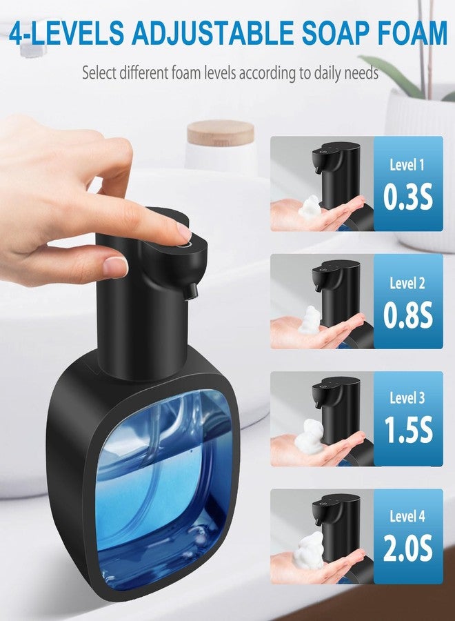 Gotofine Automatic Foaming Soap Dispenser with 500ml/17oz Capacity, Touchless Soap Dispenser with 4 Level Adjustable, Rechargeable, Wall-Mounted, Waterproof for Kitchen, Bathroom, Hotel, Restaurant - Image 2