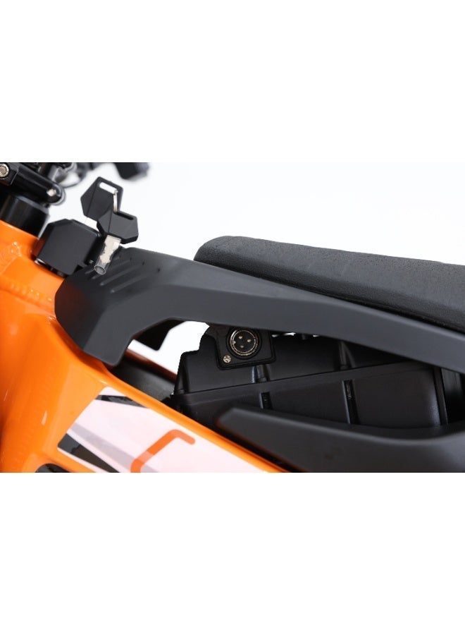 Kugoo Wish 04 Electric Dirt Bike 2026 - 3700W Brushless Motor - 67.2V 36Ah Battery - Max Speed 80km/h - Range up to 70km - Orange/Black - Image 3
