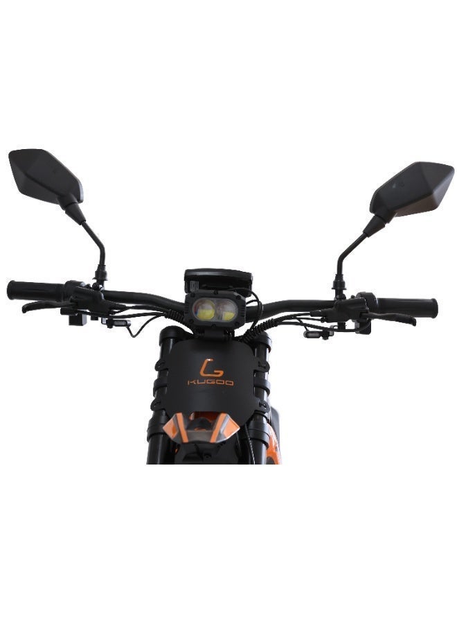Kugoo Wish 04 Electric Dirt Bike 2026 - 3700W Brushless Motor - 67.2V 36Ah Battery - Max Speed 80km/h - Range up to 70km - Orange/Black - Image 5