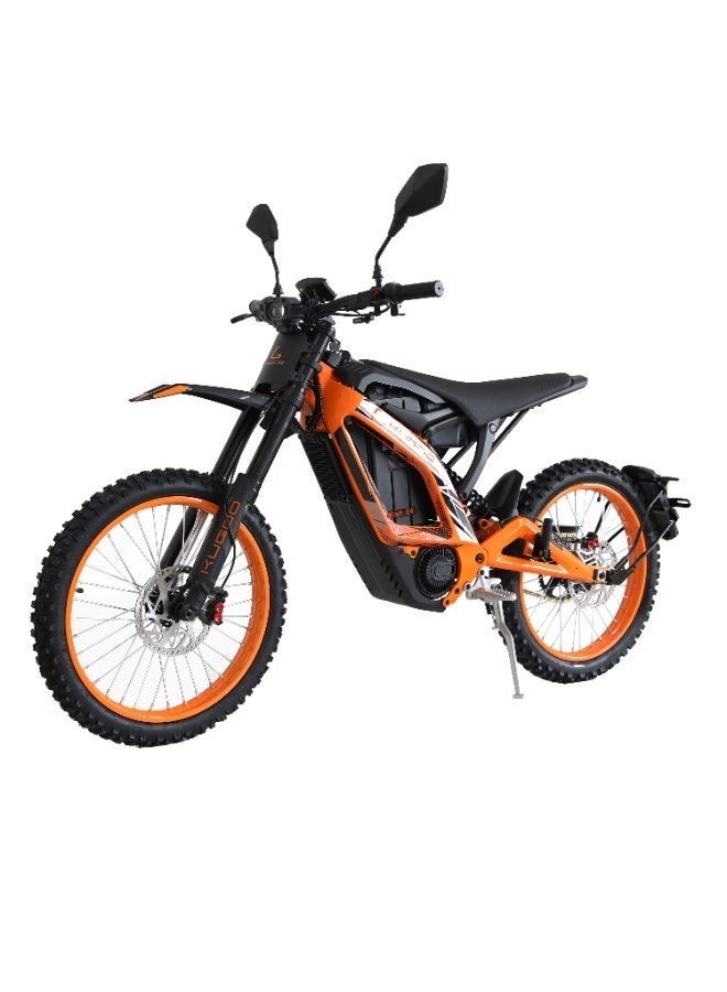 Kugoo Wish 04 Electric Dirt Bike 2026 - 3700W Brushless Motor - 67.2V 36Ah Battery - Max Speed 80km/h - Range up to 70km - Orange/Black - Image 2