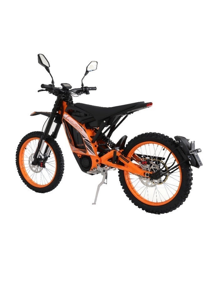 Kugoo Wish 04 Electric Dirt Bike 2026 - 3700W Brushless Motor - 67.2V 36Ah Battery - Max Speed 80km/h - Range up to 70km - Orange/Black - Image 1