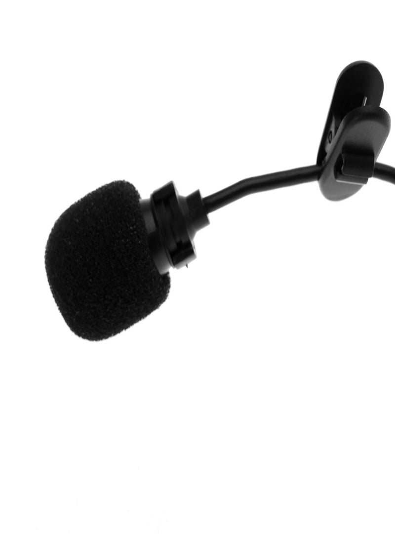 Lavalier Clip Metal Stereo Microphone 3.5mm with Collar Clip for Lound Speaker Computer PC Laptop  - Image 2