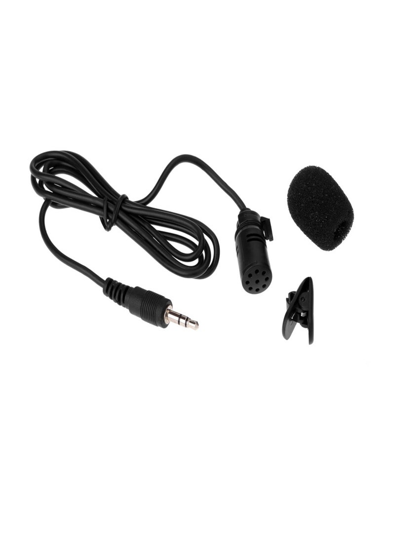Lavalier Clip Metal Stereo Microphone 3.5mm with Collar Clip for Lound Speaker Computer PC Laptop  - Image 3