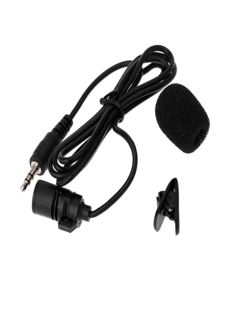 Lavalier Clip Metal Stereo Microphone 3.5mm with Collar Clip for Lound Speaker Computer PC Laptop  - Image 4