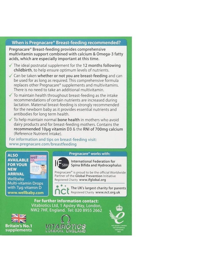 Pregnacare Vitabiotics - Pregnacare - Breast-Feeding - 84 Tablets (Case of 4) - Image 2