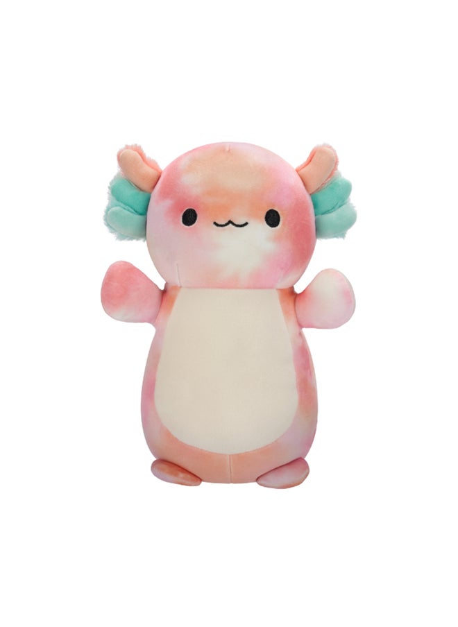 Squishmallows 14 inch Large Plush Aksel Peach Tie-Dye Axolotl Hugmee Officially Licensed Kellytoy Plush Toy Colorful Soft Gift for Kids Girls & Boys Washable Squishy Stuff Toy Multicolor All Age  - Image 1
