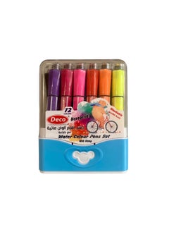 DECO 12-Color Watercolor Set With Printing 