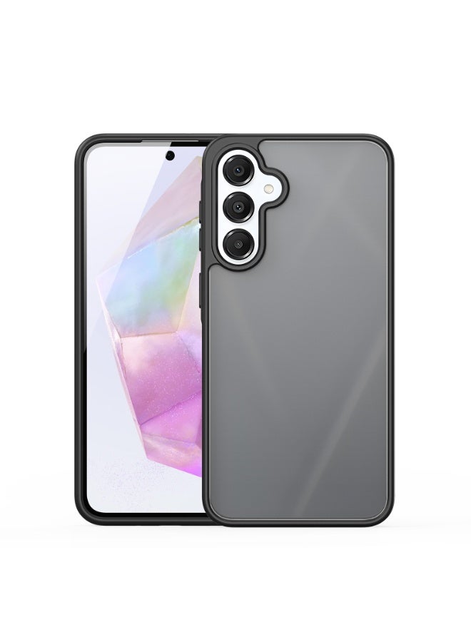 DUX DUCIS Yind Case Anti-Yellowing Matte Clear [Hard PC Back & Soft TPU Bumper]  Shockproof Protective Phone Case Cover compatible with Samsung Galaxy A56/A36  (Black) - Image 1