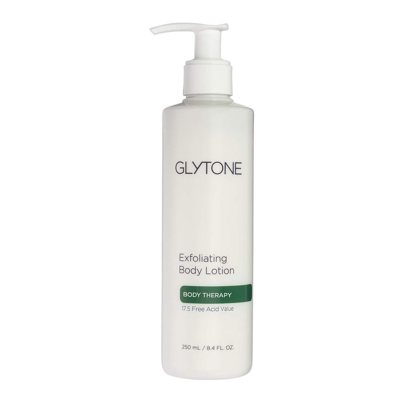 Glytone Exfoliating Body Lotion for Dry Skin, 17.5% PFAV Glycolic Acid Moisturizing Lotion, Reduce Keratosis Pilaris Bump, Fragrance Free Body Exfoliant, Revitalizing skin moisturizer, 8.4 Fl.Oz - Image 1