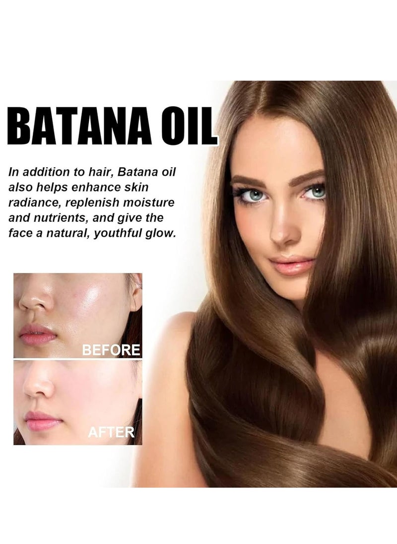 Oil - Batana Oil, Batana Oil Organic for Healthy Hair, Natural Batana Oil for Hair Growth, Enhances Hair & Skin Radiance, Leaves Your Hair Smoother Oil, Promotes Hair Wellness for Men & Women (3pcs) - Image 1