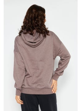Sage Collective Women Sportswear Fit Long Sleeve Training Sweatshirt, Light Brown  - Image 2