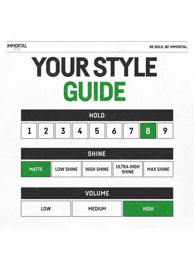 Immortal NYC Matte Look Hair Wax, 1, Provides strong hold, matte finish, natural look, extra volume, all-day control, and washes out easily. - Image 3