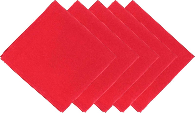 Arkwright, LLC Arkwright Restaurant Cloth Napkins  Pack of 25 Spun Polyester Dinner Napkin with Hemmed Edges  Ideal for Dinner Wedding Party Banquet Kitchen 20 x 20 in Red - Image 5