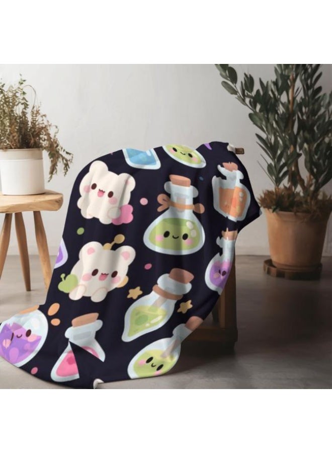 عام بطانية رقيقة من الفانيلا الكرتونية للأطفال أو الطلاب (دافئة ومريحة ومناسبة للنوم والألعاب) 100 سم * 150 سم - 797 - Image 3