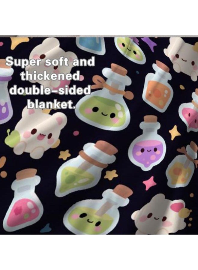 عام بطانية رقيقة من الفانيلا الكرتونية للأطفال أو الطلاب (دافئة ومريحة ومناسبة للنوم والألعاب) 100 سم * 150 سم - 797 - Image 1