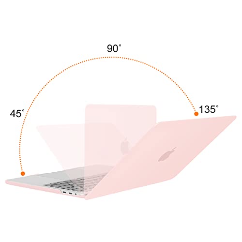 MOSISO Compatible with MacBook Pro 13 inch Case M2 2025, 2024, 2023, 2022-2016 A2338 M1 A2251 A2289 A2159 A1989 A1708 A1706, Plastic Hard Shell&Keyboard Cover&Screen Film&Storage Bag, Chalk Pink - Image 4