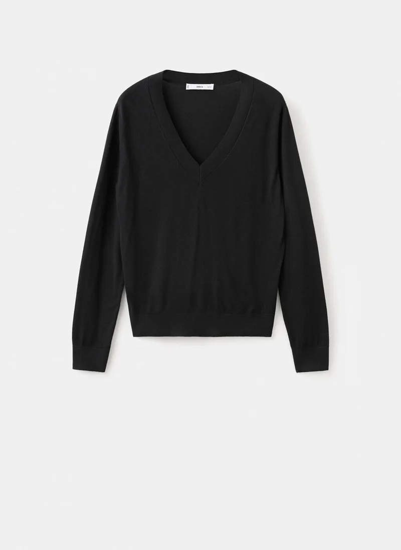 MANGO  V-neck knit sweater for Women | Best Price UAE