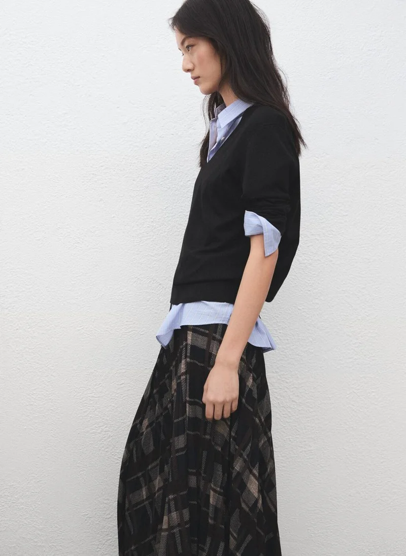 MANGO  V-neck knit sweater for Women | Best Price UAE