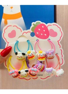 Generic Set of 30 Girls' Hair Ties and Elastics in New and Assorted Shapes and Bright Colors  - Image 3