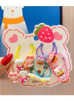 Generic Set of 30 Girls' Hair Ties and Elastics in New and Assorted Shapes and Bright Colors  - Image 2
