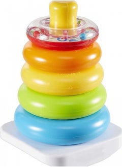 Baby Stacking Toy Rock A Stack, Obesity Base With 5 Colorful Rings